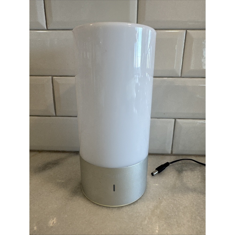 Albrillo White Portable Lighting Touch Sensor Color Changing Table Lamp
